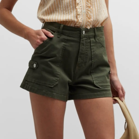 Veronica Beard Pants - Veronica Beard Lanny Short High Rise Military Inspired Cargo Woman’s Size 32